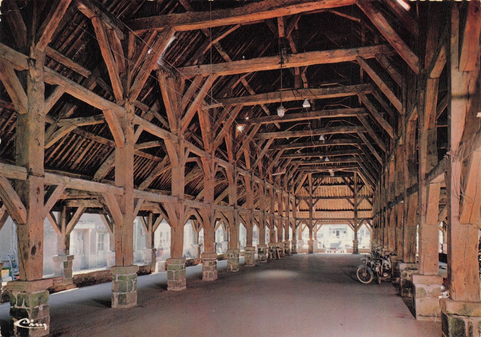 Questembert Les Halles Interior Architecture French Postcard