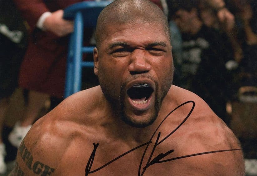 Quinton Jackson UFC Martial Arts Wrestler 12x8 Hand Signed Photo