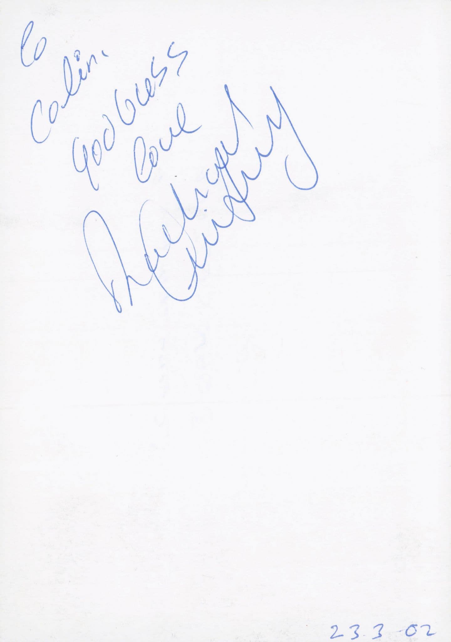 Rachael Lindsay Sammy Rogers Brookside Reverse Hand Signed Photo