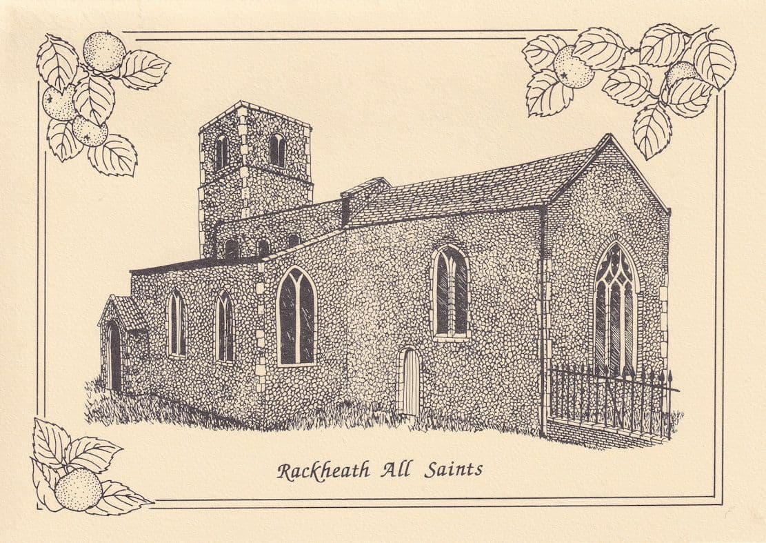 Rackheath All Saints Church Norfolk Postcard