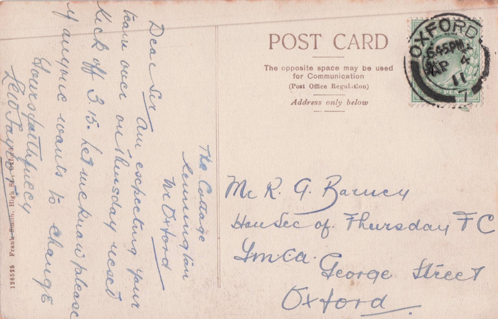 Radley College Cricket Hut Pavillion Oxford Antique Postcard