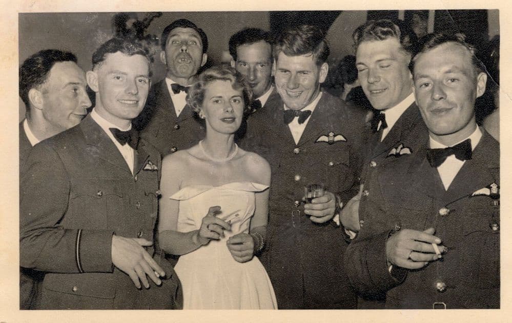 RAF Halton Bucks Military Party Drunk Funny Face Naval Dinner Old War Postcard