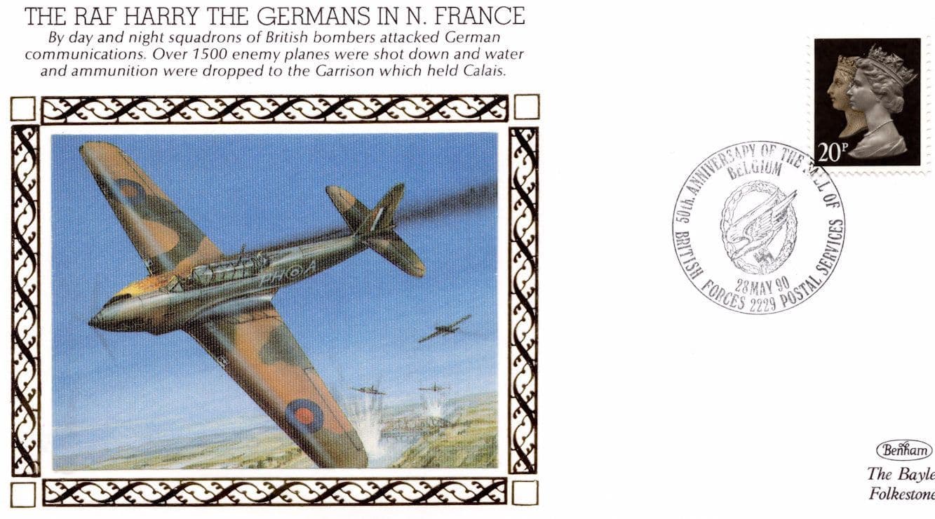 RAF Harry The Germans In France WW2 War WW2 First Day Cover