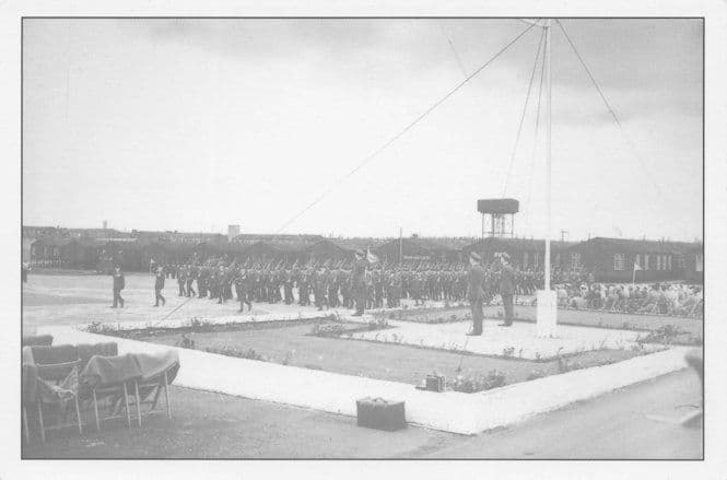 RAF Hednesford 1950s Airman's Training Parade Military Postcard