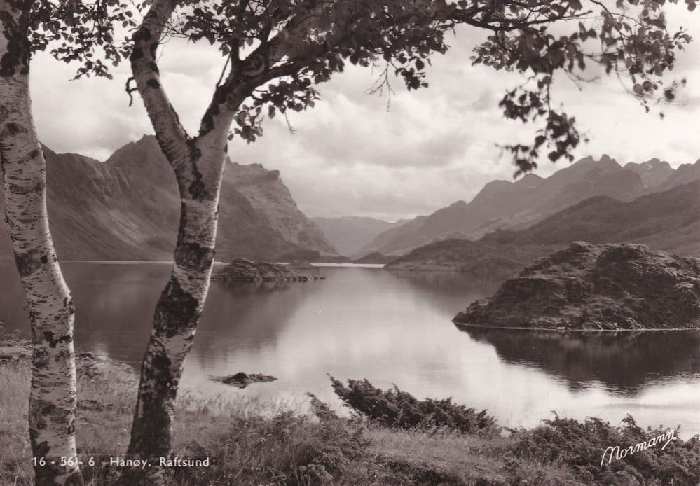 Raftsund Hanoy Norway Real Photo Vintage Postcard