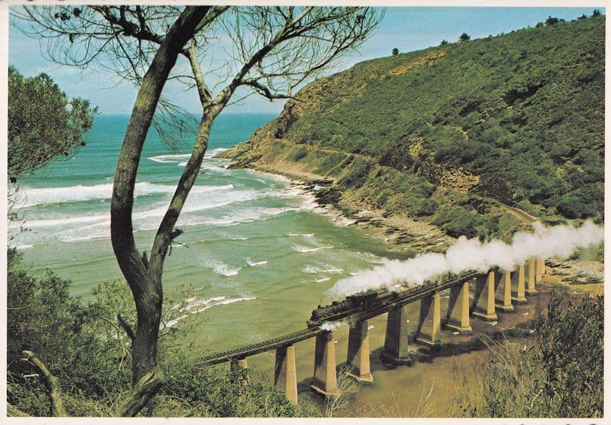 Railway Bridge Kasimans River Wilderness Cape South Africa Postcard