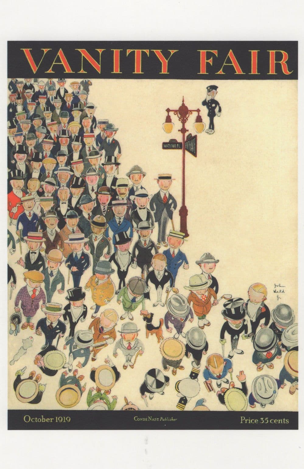 Railway Station Transport Guard USA Rush Hour Art Deco Postcard