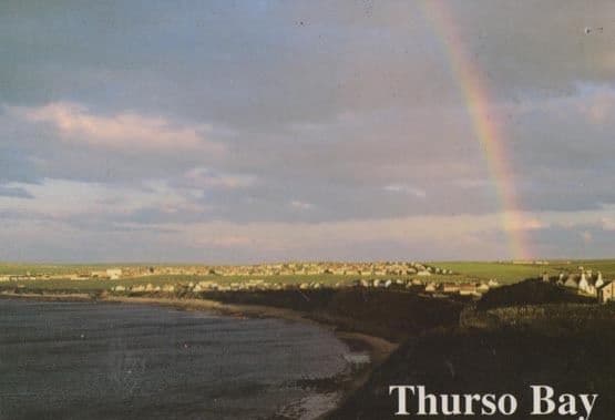 Rainbow At Thurso Bay Scottish Postcard