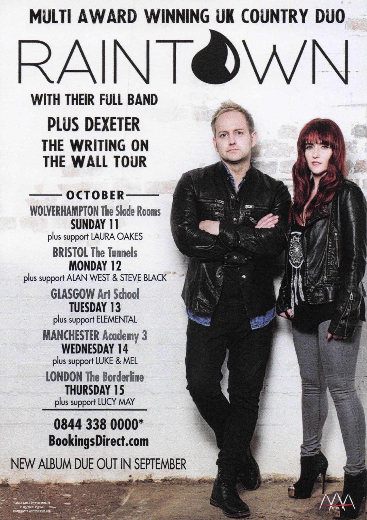 Raintown Scottish Country Music Group Duo Hand Signed Photo