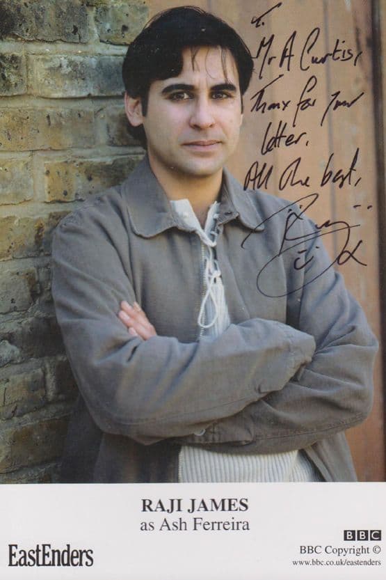 Raji James as Ash Ferreira BBC Eastenders Hand Signed Cast Photo