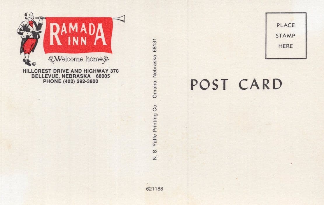 Ramada Inn Bellevue Nebraska Postcard
