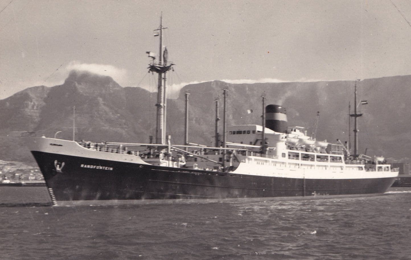 Randfontein Ship Plain Back Postcard Photo