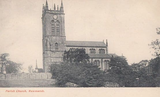 Rawmawsh Church Yorkshire Antique Postcard
