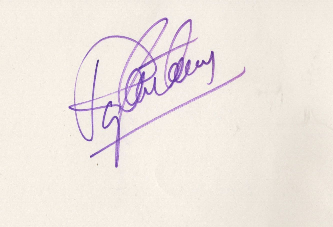Ray Anthony Of Glenn Miller Music Conductor Hand Signed Autograph