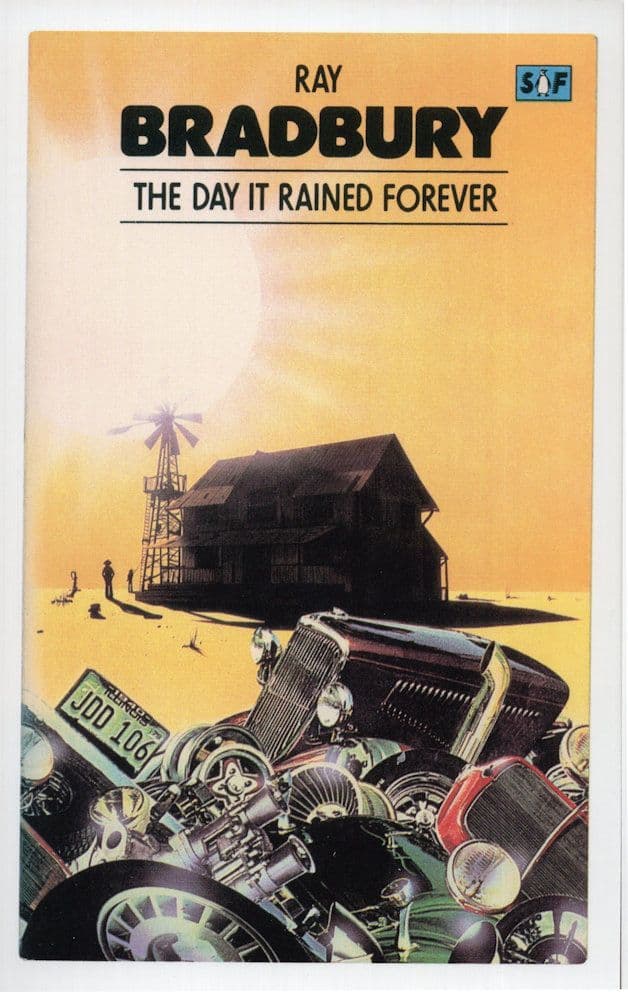 Ray Bradbury The Day It Rained Forever 1984 Book Postcard