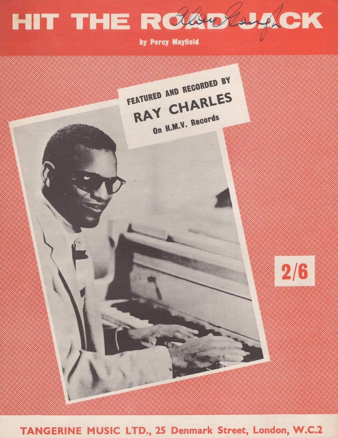 Ray Charles Hit The Road Jack Rare UK 1st Edn Sheet Music