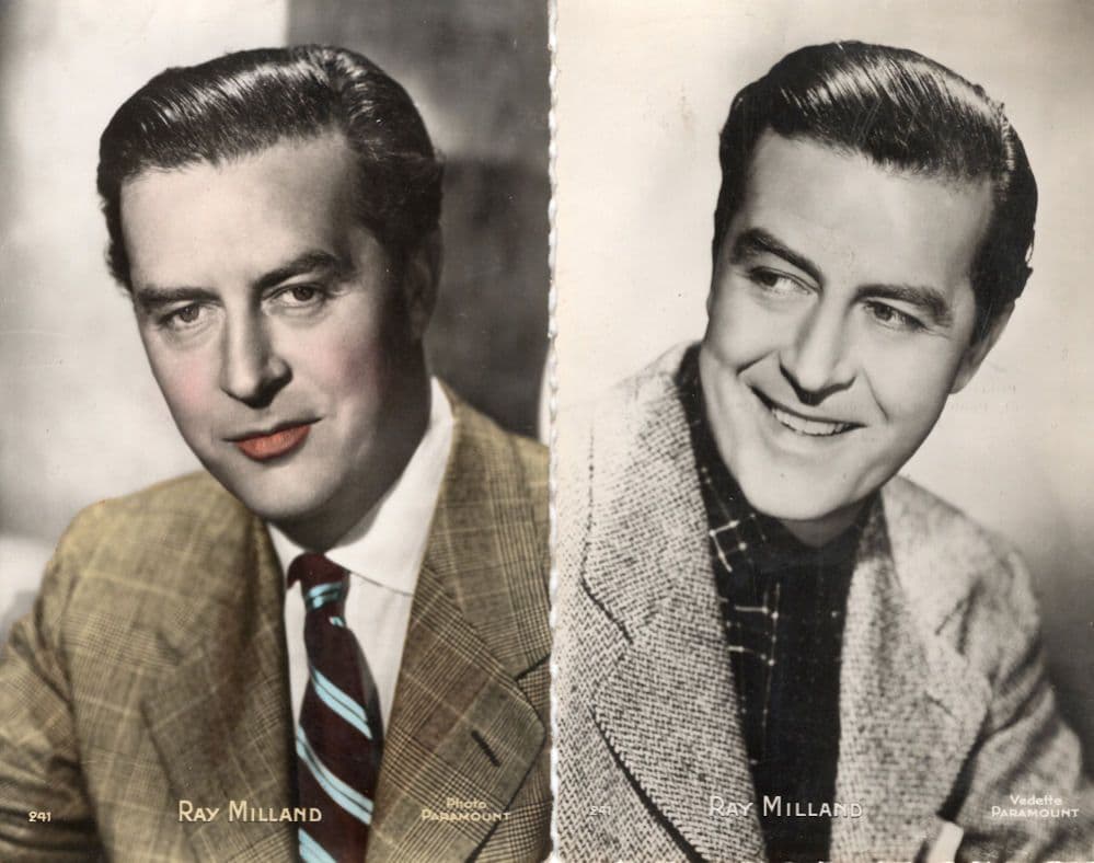 Ray Millard 2x Paramount Vintage Film Real Photo Postcard s