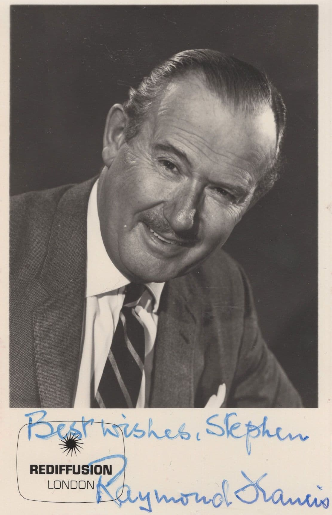 Raymond Francis Sherlock Holmes No Hiding Place Hand Signed Old Photo