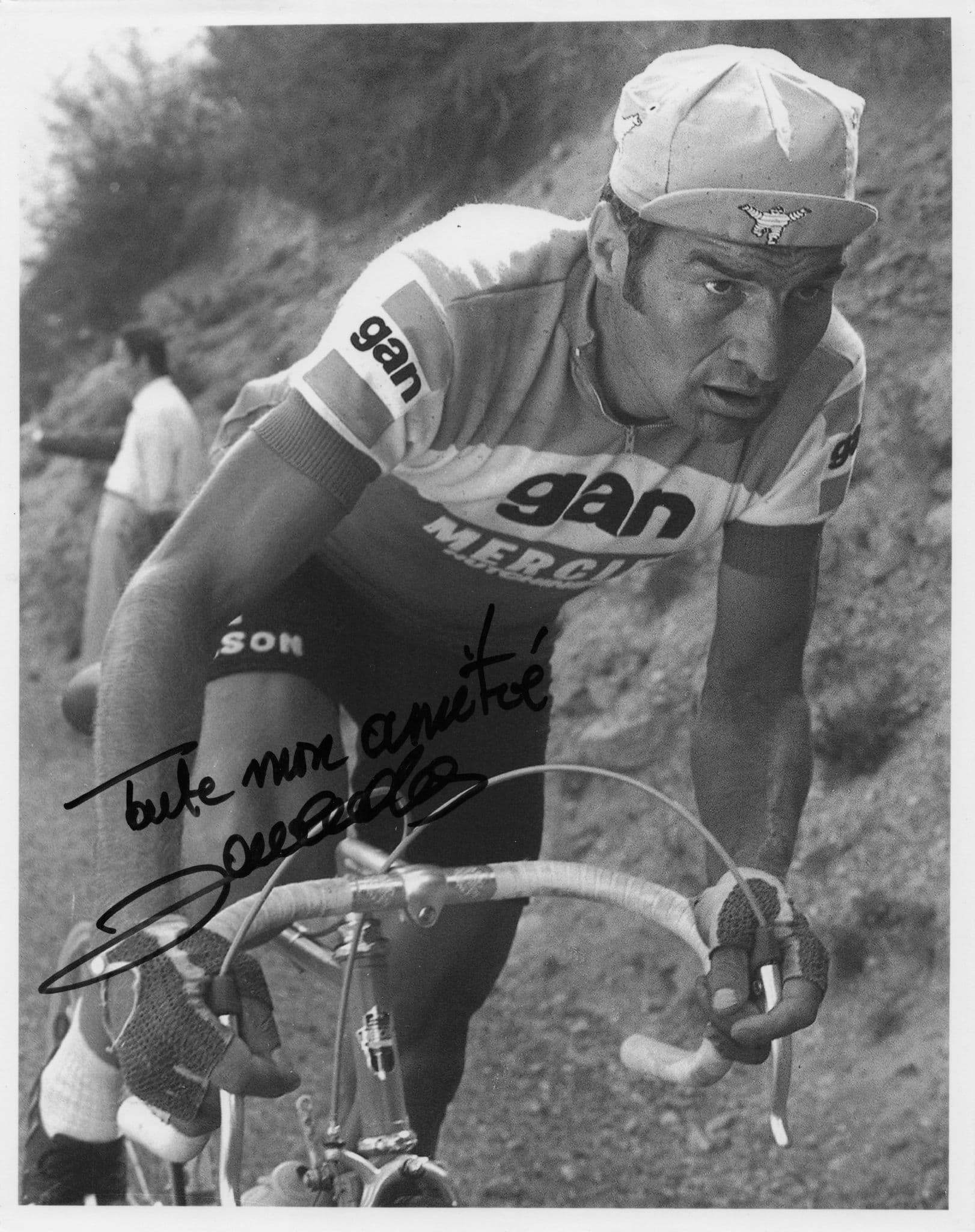 Raymond Poulidor French Cyclist 1974 Tour De France 10x8 Hand Signed Photo