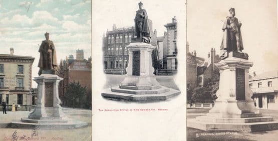 Reading Railway Station 3x Old Postcard s