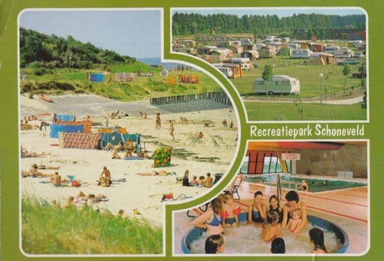 Recreatiepark Schoneveld Breskens German Caravan Site 1970s Postcard