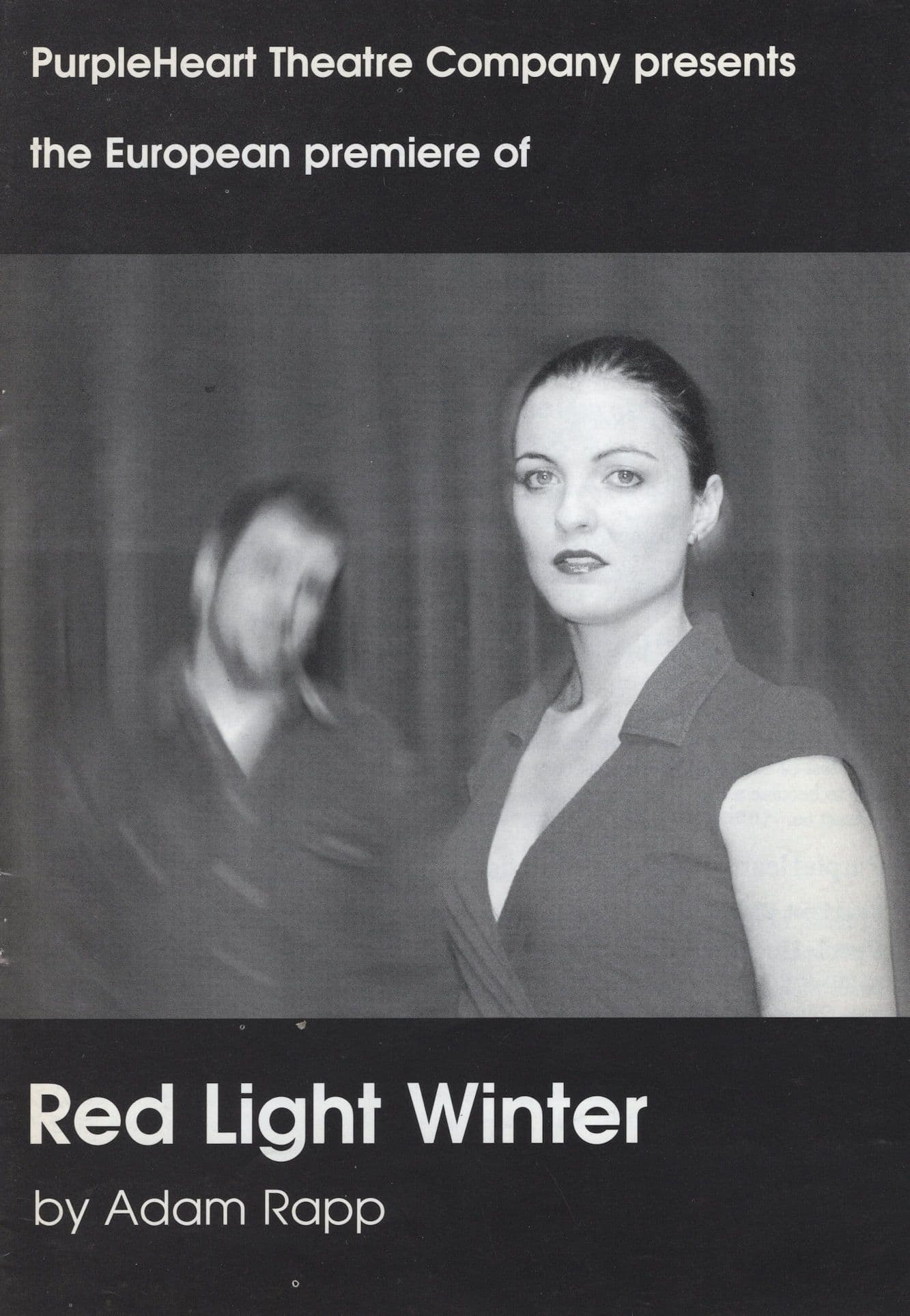 Red Light Winter Adam Rapp Premiere 3x Irish Hand Signed Theatre Programme
