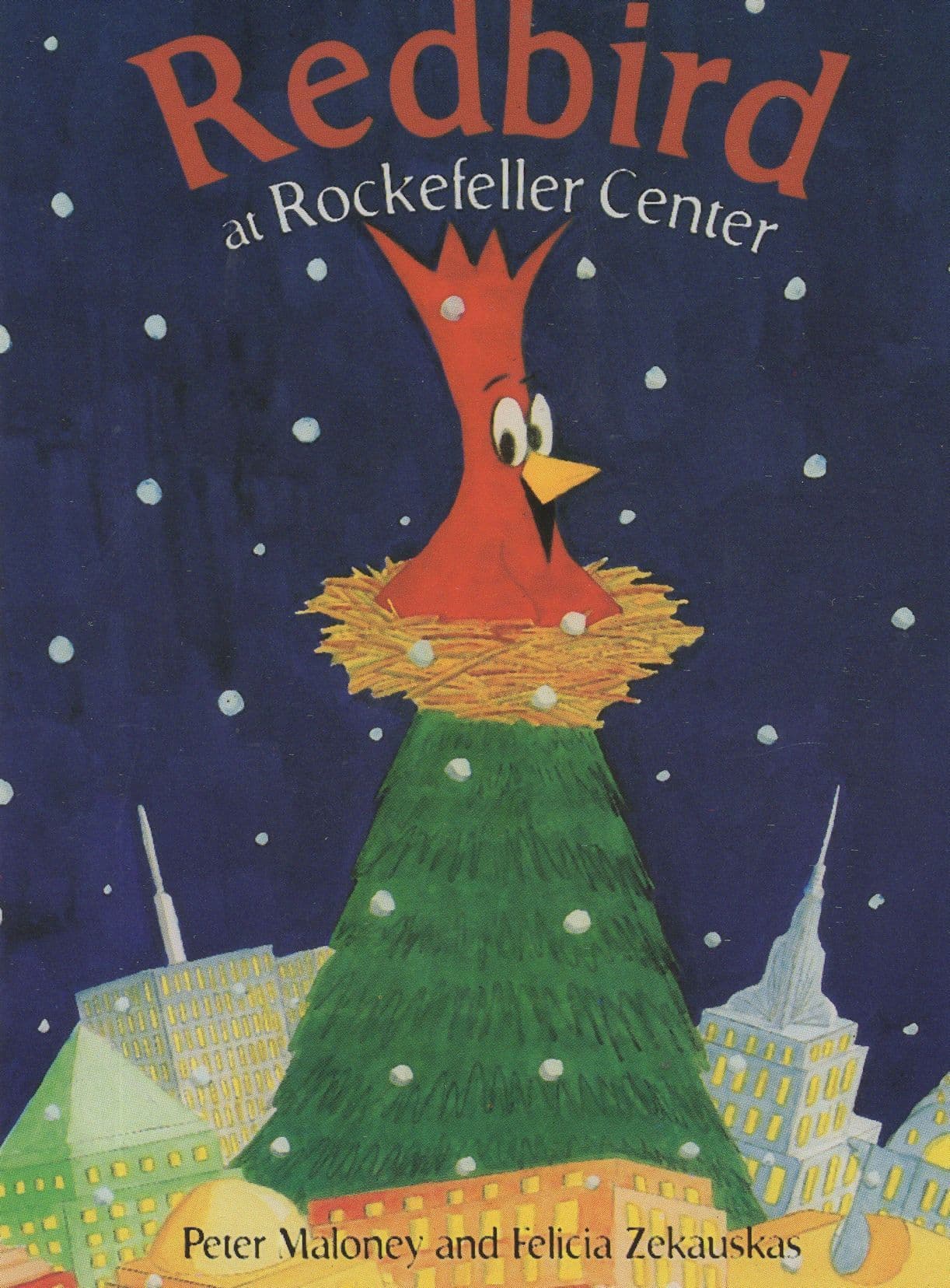 Redbird At Rockefeller Center Book Advertising Launch Postcard