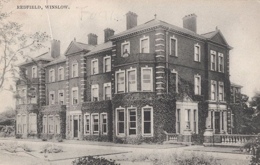 Redfield Winslow Bucks Antique Stately Home Postcard