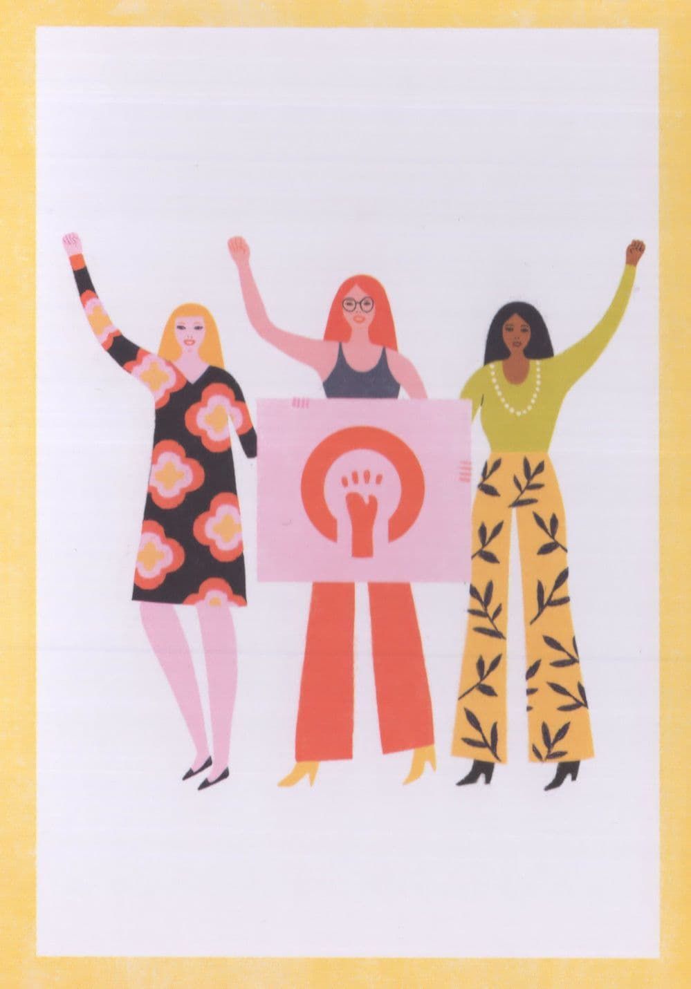 Redstockings Womens Liberation Lib USA Abortion Movement Postcard