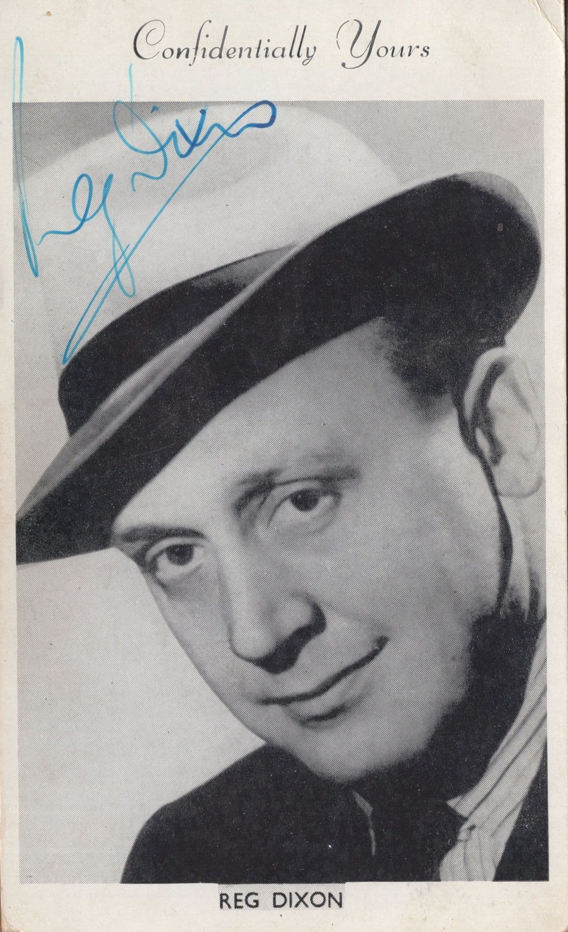 Reg Dixon Confidentially Yours Hand Signed Photo