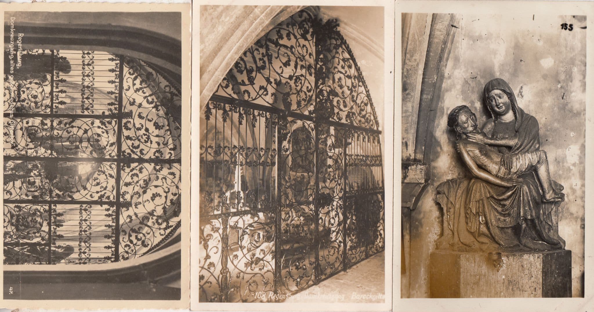 Regensburg Germany 3x Relgious Holy Mary Madonna Kirche RPC & Old Postcard s
