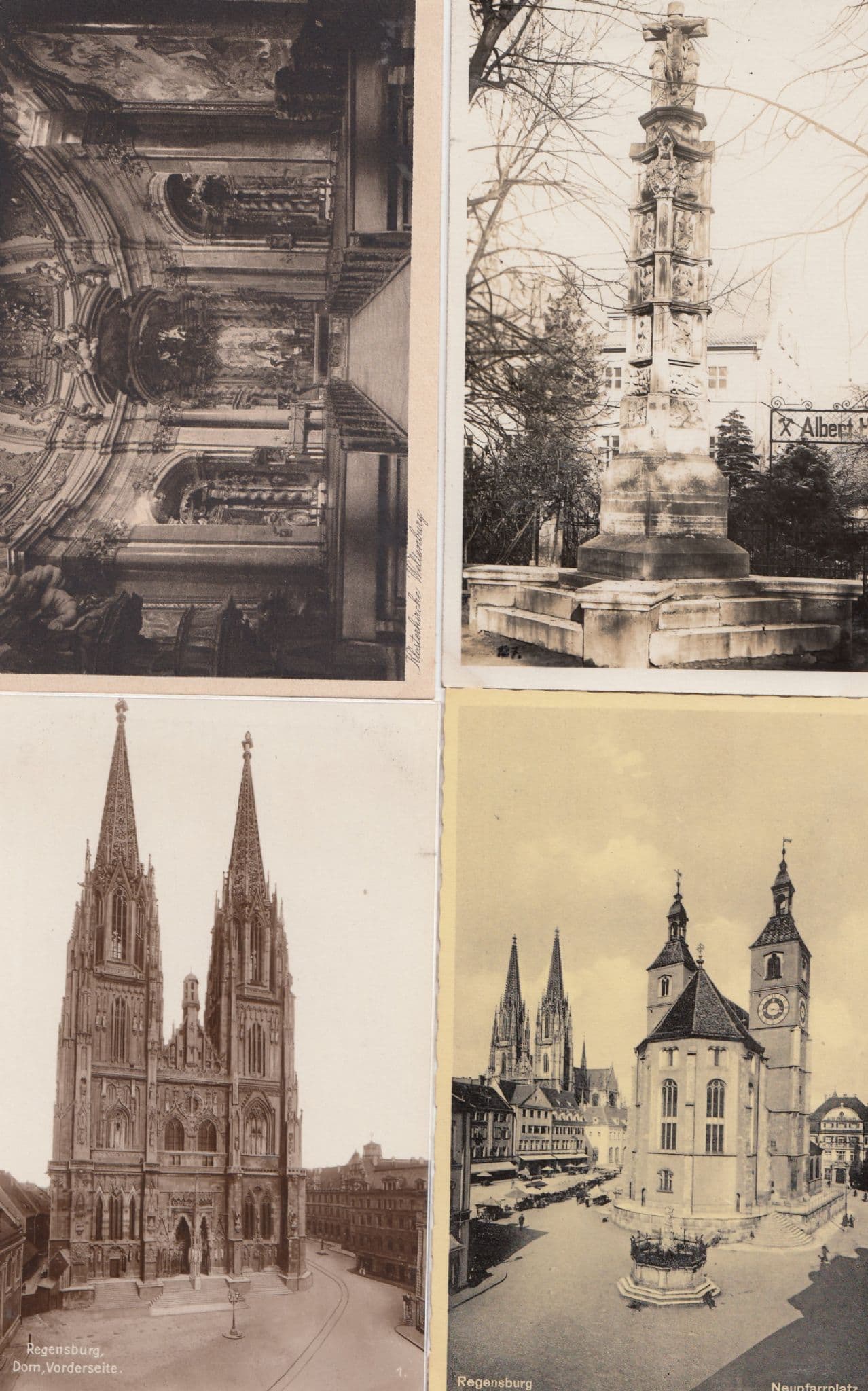 Regensburg Germany 6x Real Photo & Antique Religious Postcard s