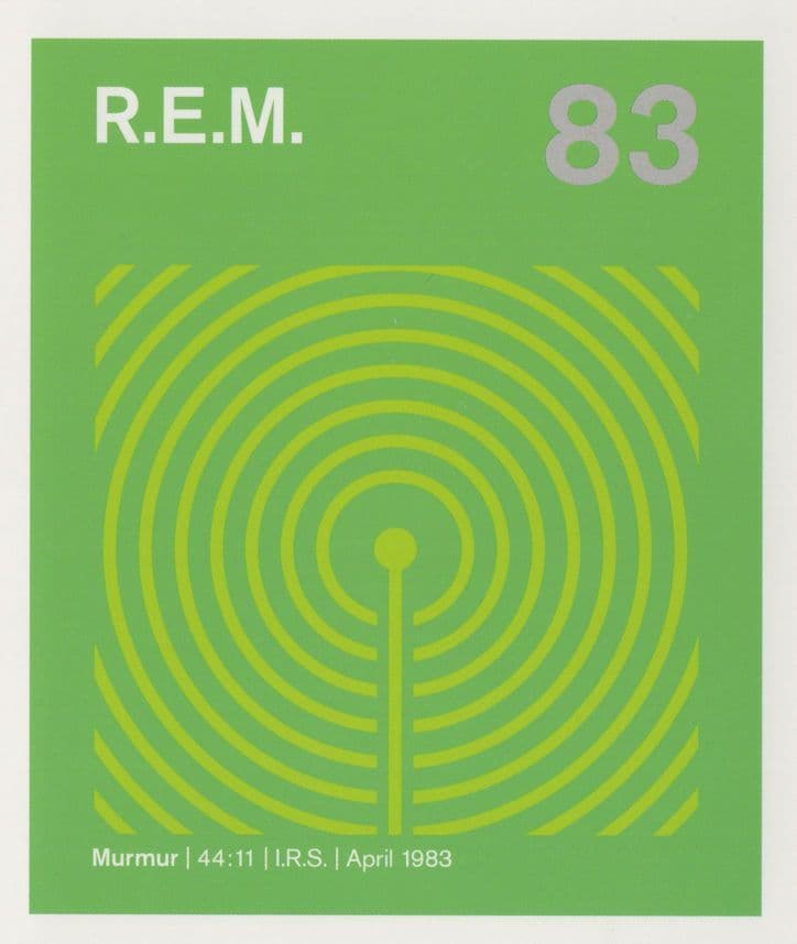 REM Murmer Indie Rock 1983 IRS Records LP Postcard