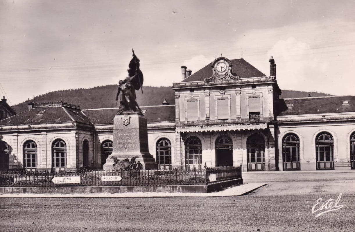 Remiremont Railway Station La Gare 1950s French Postcard
