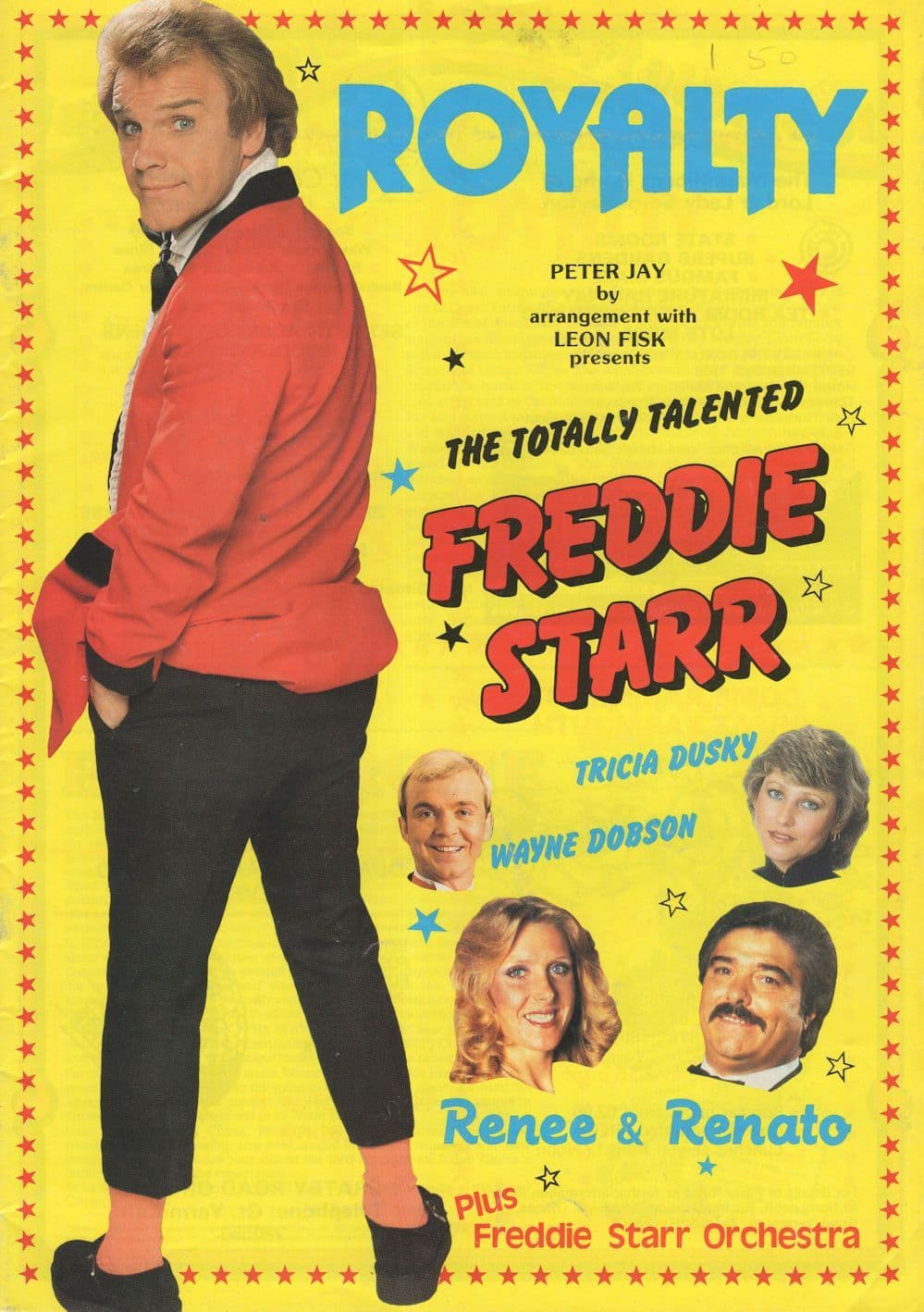 Renee & Renato New Faces No 1 Hand Signed Freddie Starr Theatre Programme