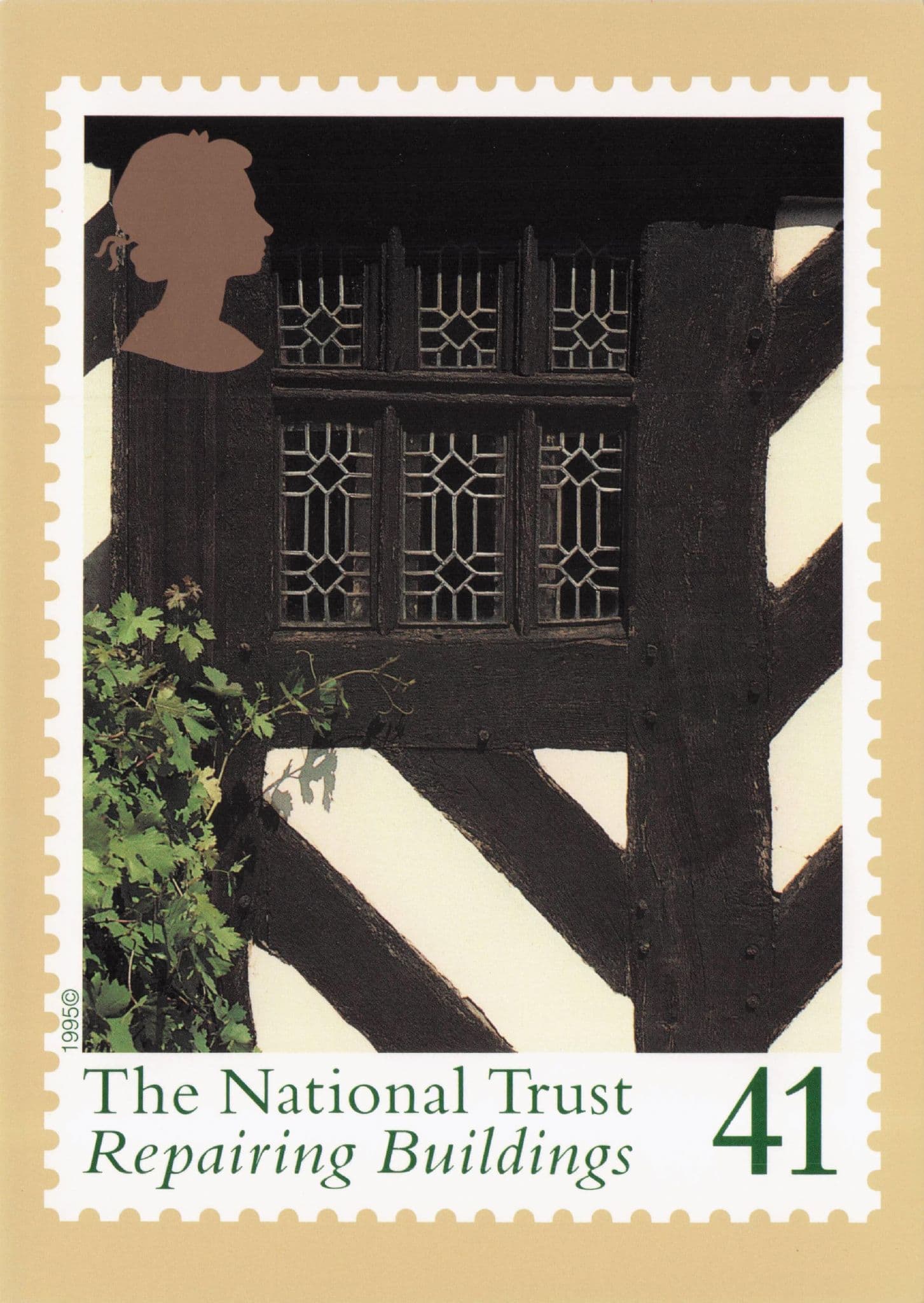 Repairing Antique Windows National Trust Celebrating 100 Years Limited Edition Postcard