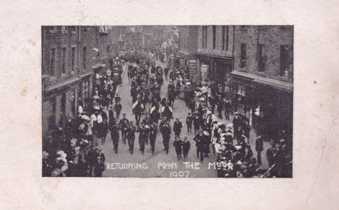 Returning From The Yorkshire Moors 1907 Old Postcard