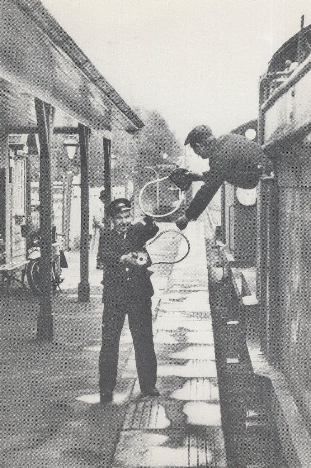 Returning Ramblers Excursion From Hawkhurst Kent Train postcard