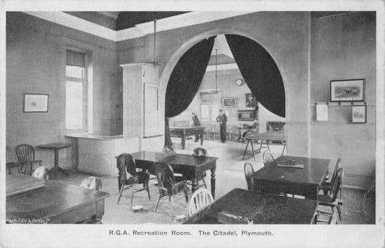 RGA Recreational Billiards Table Tennis Room Citadel Plymouth Old Postcard