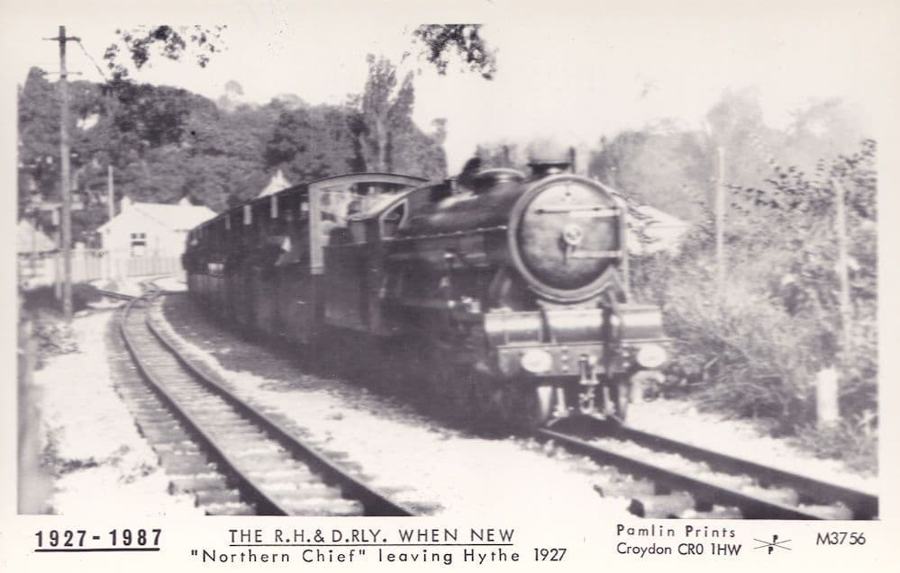 RH&D Railway Southern Maid Hythe Train in 1927 Postcard