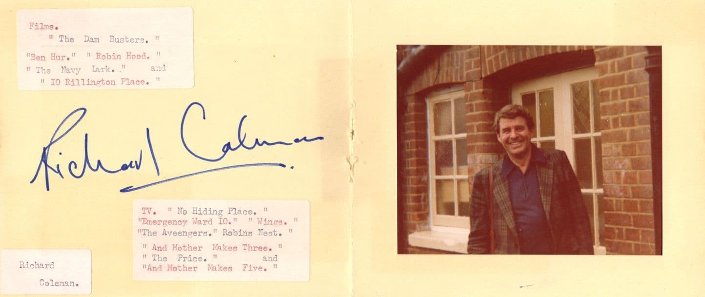 Richard Coleman John Fraser 2x The Dam Busters Hand Signed Autograph & Photo