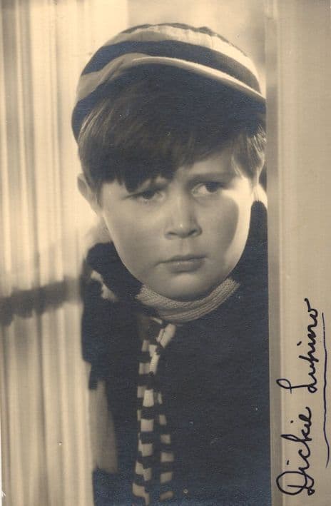 Richard Dickie Lupino Just William Antique Hand Signed Photo