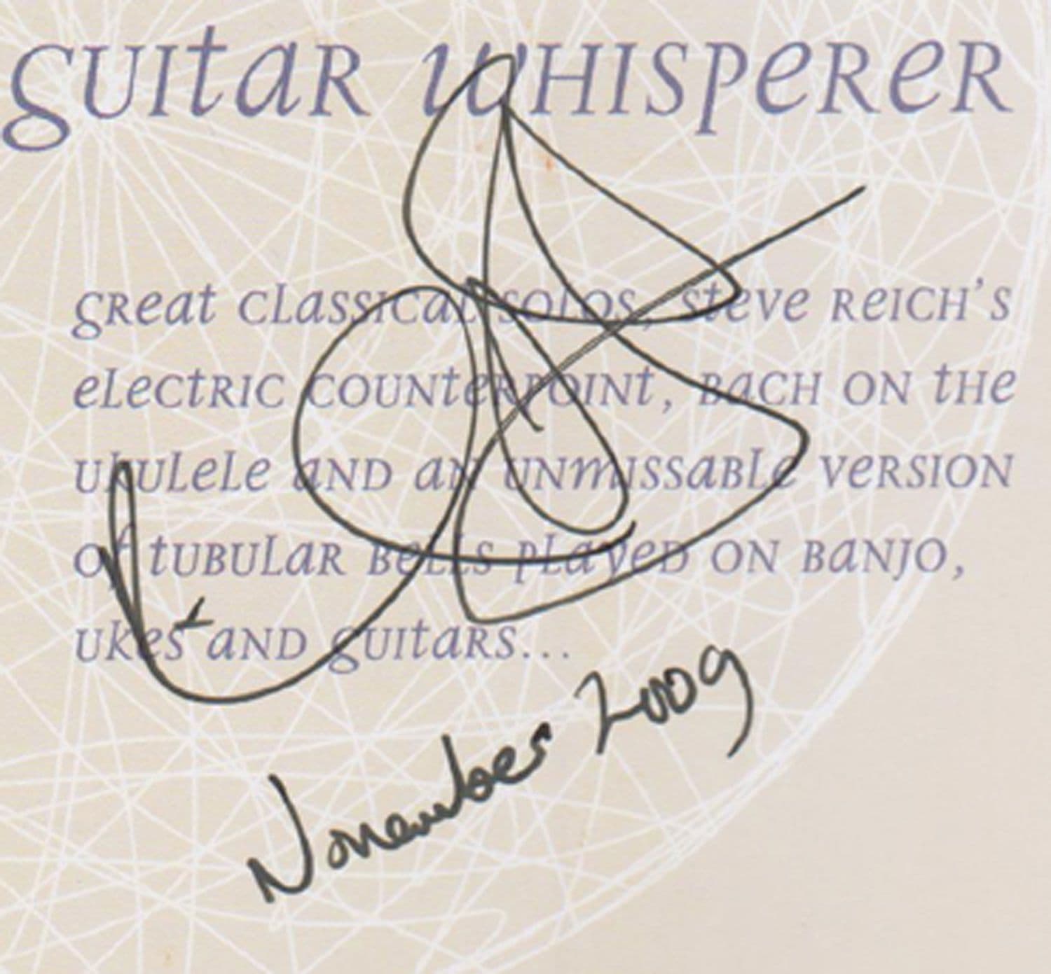 Richard Durrant The Guitar Whisperer Hand Signed Theatre Flyer
