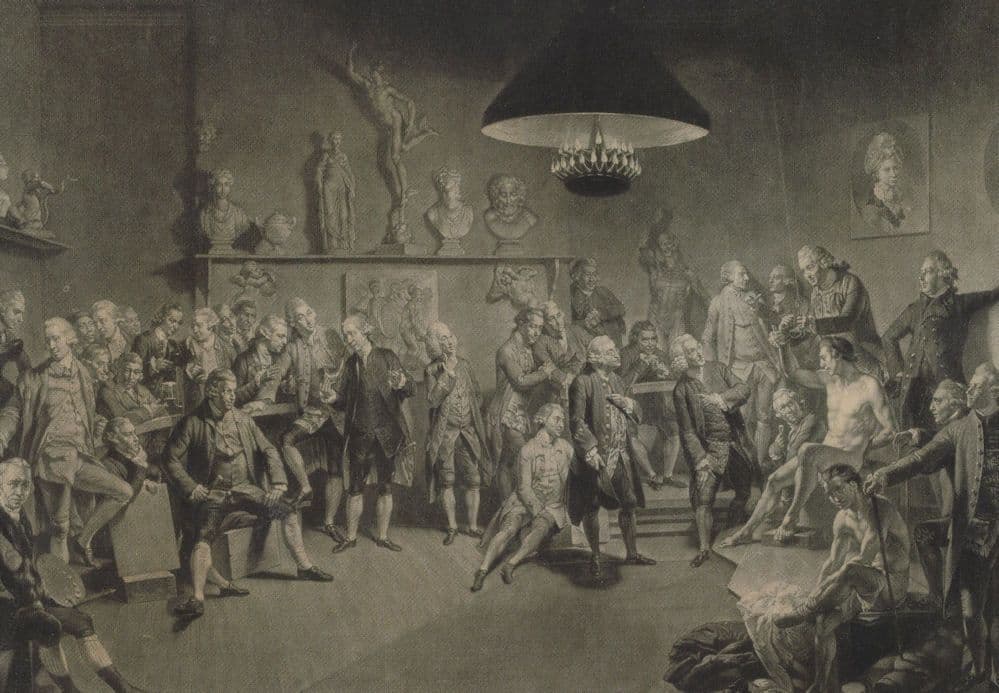 Richard Earlom Royal Academy Of Arts 1773 Painting Postcard