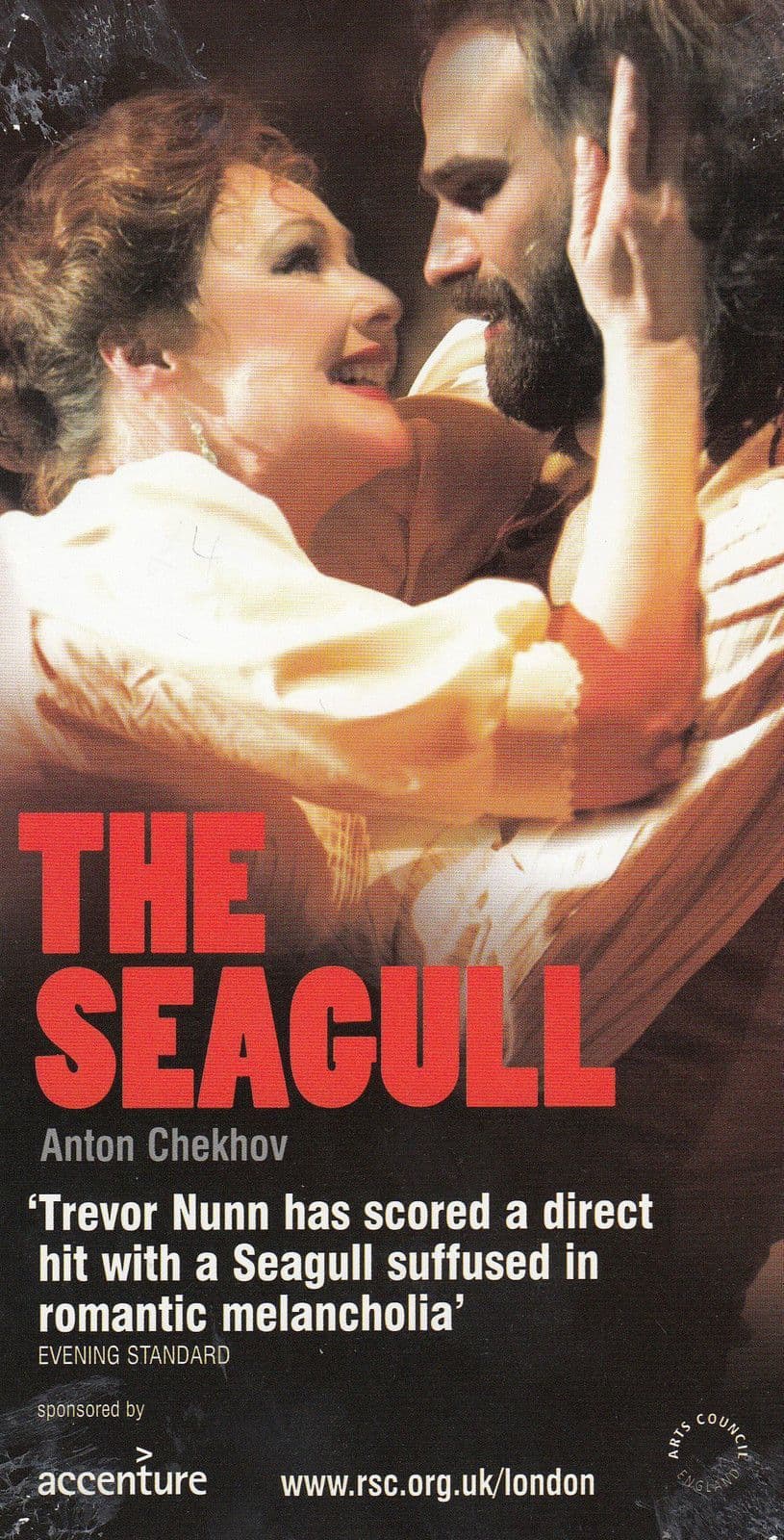 Richard Goulding Foyles War The Seagull Anton Chekhov Hand Signed Theatre Flyer
