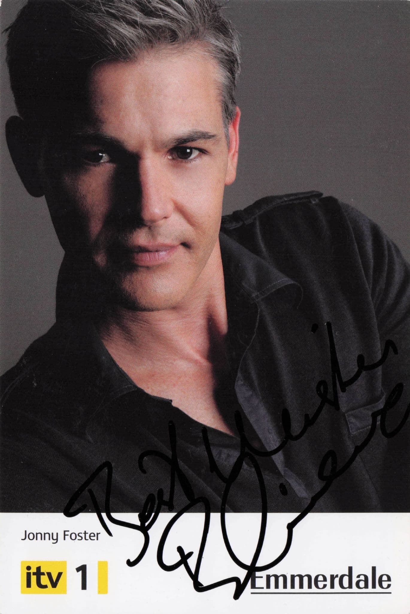 Richard Grieve as Jonny Foster Emmerdale Hand Signed Cast Photo