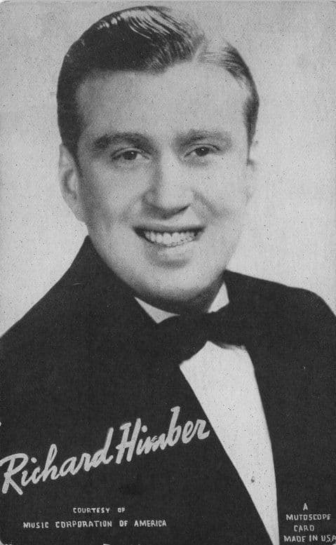 Richard Himber Jazz Band Vintage Printed Autograph Signed Postcard