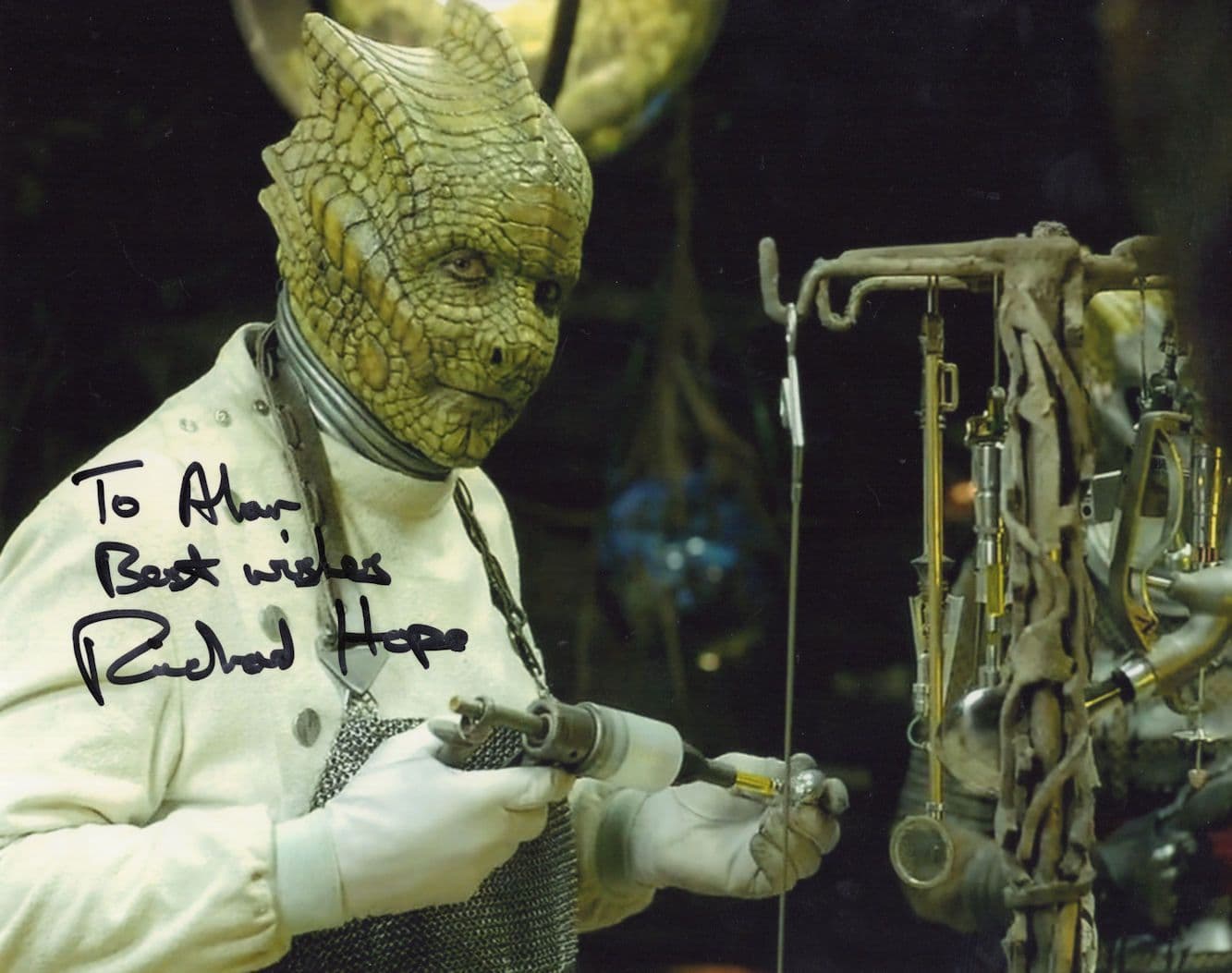 Richard Hope Dr Who Ultimate 10x8 Hand Signed & COA 2x Photo s