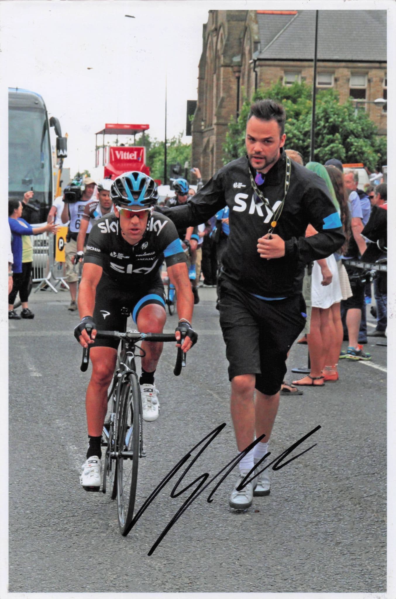 Richard Porte Australian Cycling 2014 Tour De France 12x8 Hand Signed Photo