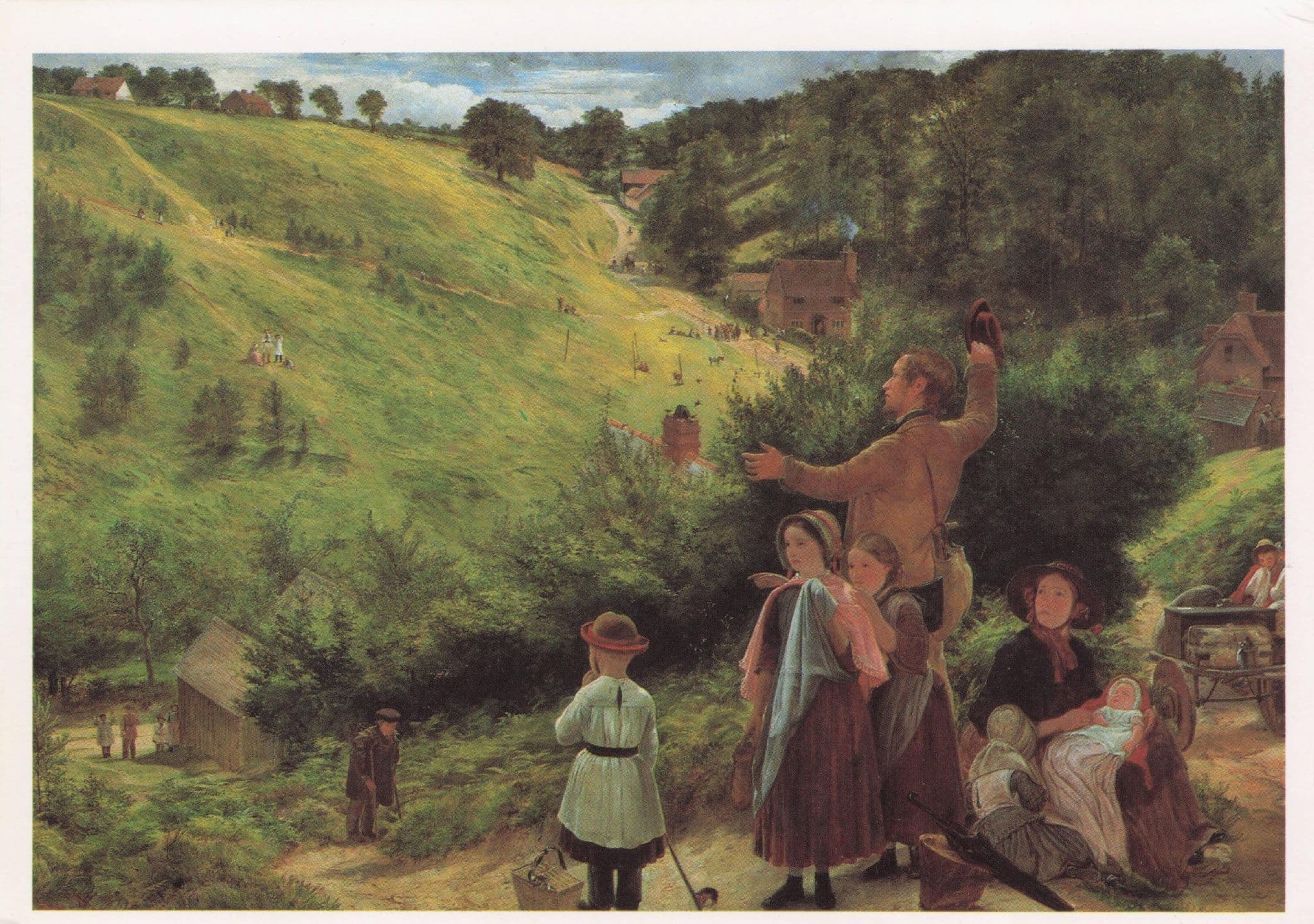 Richard Redgrave The Emigrant's Last Sight Of Home Painting Postcard
